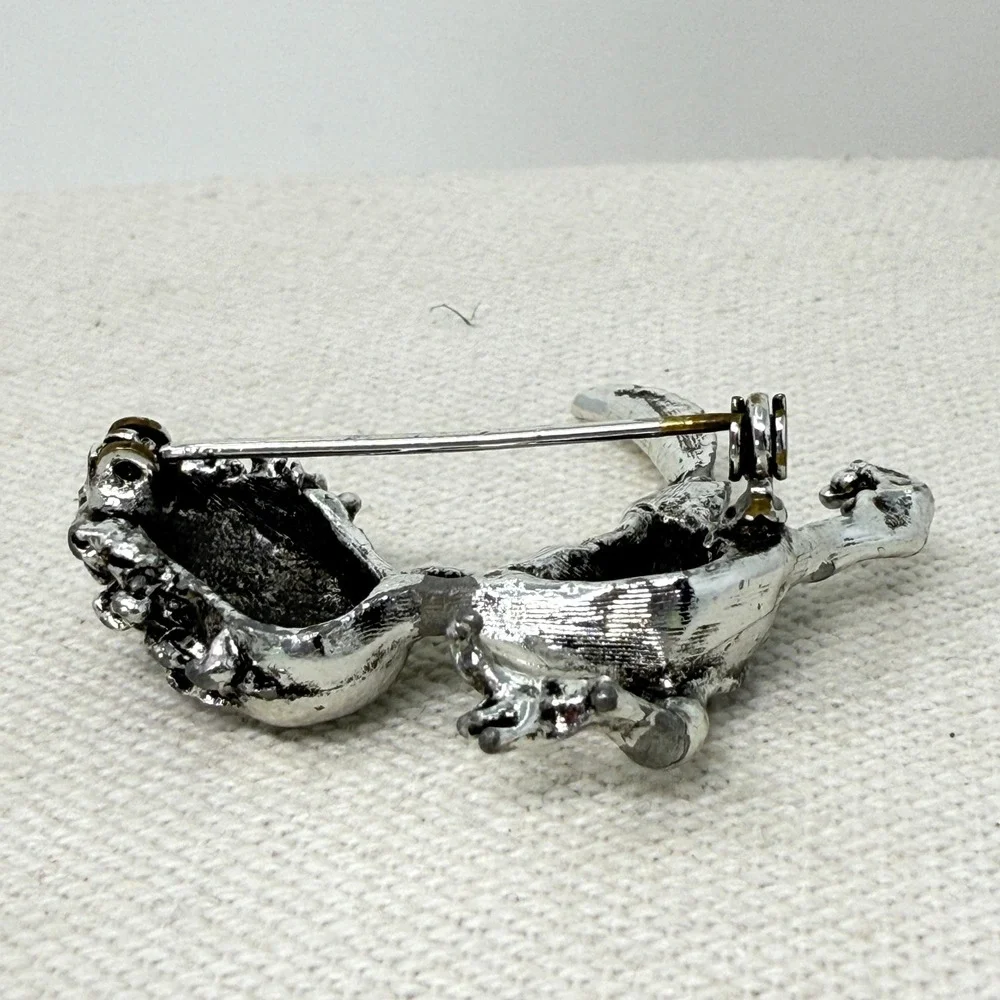 Roadrunner Brooch Pin Silver Tone‎ Whimsical Fun Jewelry